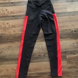 Racing stripe leggings